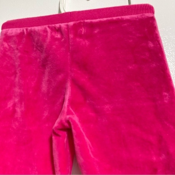 JUICY COUTURE Hot Pink Velvet Track Jogger Pants Toddler Girls 24 months - Picture 9 of 11